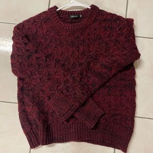 OBEY burgundy sweater